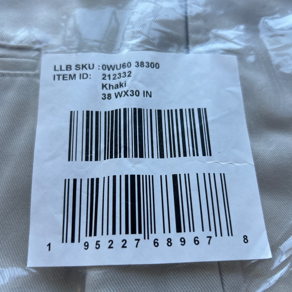 Men’s LL Bean Khaki Pants